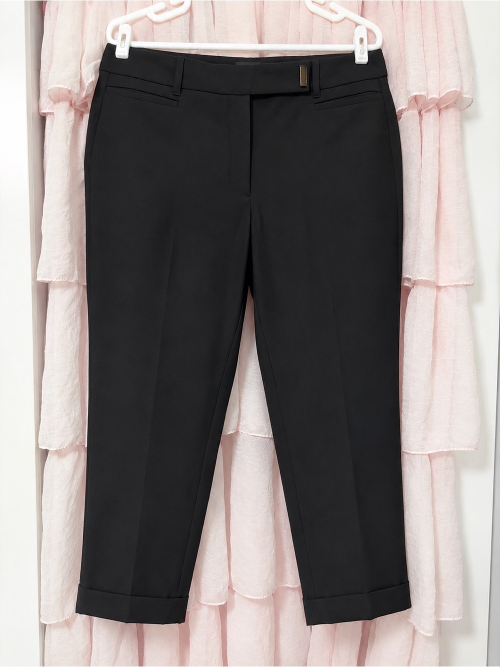 White House Black Market Black Cropped Tailored Pants